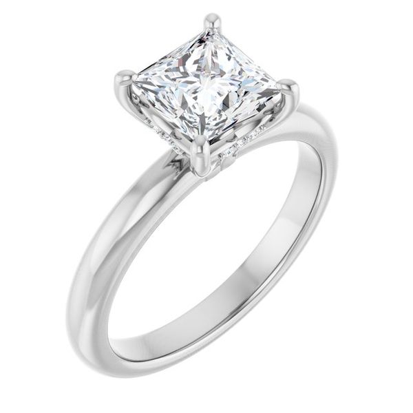 Hidden Halo-Style Engagement Ring