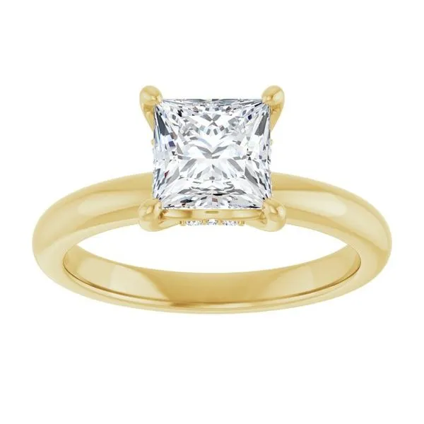 Hidden Halo-Style Engagement Ring Image 3 Raleigh Diamond Fine Jewelry Raleigh, NC