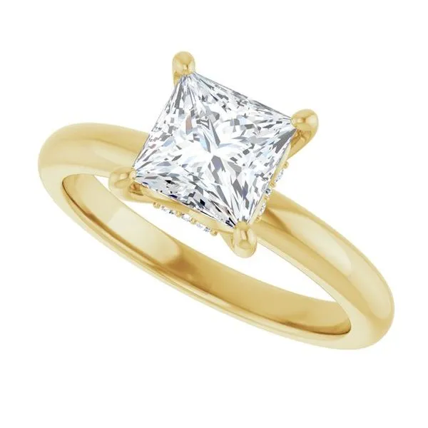 Hidden Halo-Style Engagement Ring Image 5 Raleigh Diamond Fine Jewelry Raleigh, NC