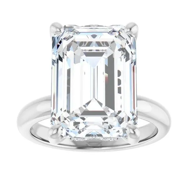 Hidden Halo-Style Engagement Ring Image 3 Raleigh Diamond Fine Jewelry Raleigh, NC