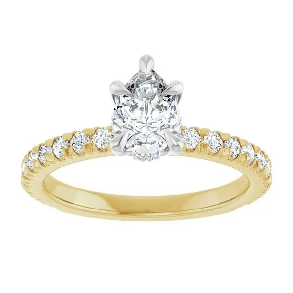 Claw-Prong Hidden Halo-Style Engagement Ring Image 3 Raleigh Diamond Fine Jewelry Raleigh, NC
