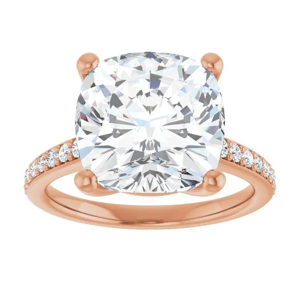 V-End Prong Engagement Ring Image 3 Rox Atlanta Jewelers Decatur, GA