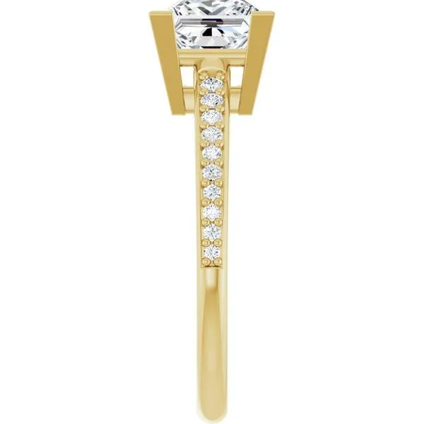 V-End Prong Engagement Ring Image 4 Arezzo Jewelers Elmwood Park, IL