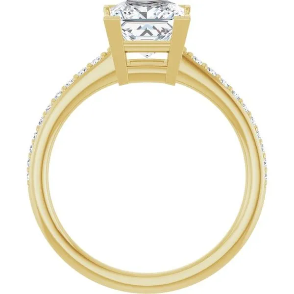 V-End Prong Engagement Ring Image 2 Ocean View Jewelers Millville, DE