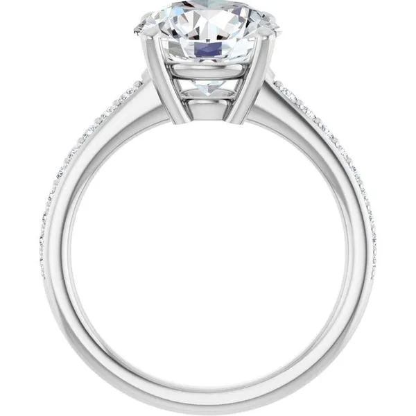 V-End Prong Engagement Ring Image 2 Rox Atlanta Jewelers Decatur, GA