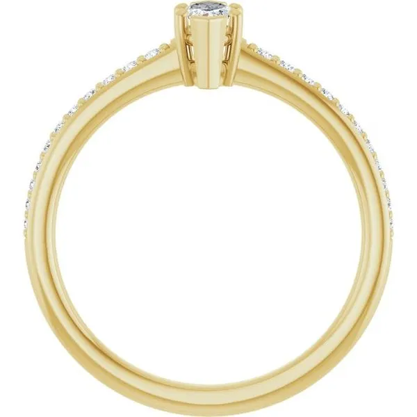 V-End Prong Engagement Ring Image 2 Futer Bros Jewelers York, PA