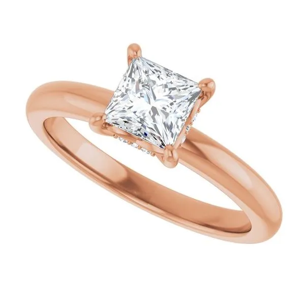 Hidden Halo-Style Engagement Ring Image 5 Raleigh Diamond Fine Jewelry Raleigh, NC