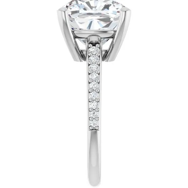 V-End Prong Engagement Ring Image 4 Futer Bros Jewelers York, PA