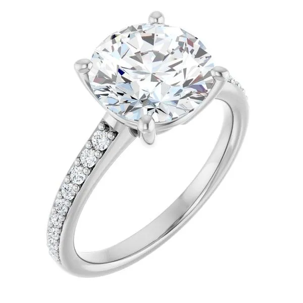 V-End Prong Engagement Ring Rox Atlanta Jewelers Decatur, GA