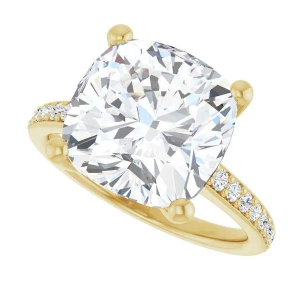 V-End Prong Engagement Ring Image 5 Futer Bros Jewelers York, PA