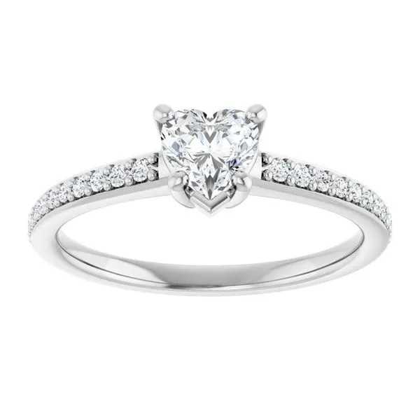 V-End Prong Engagement Ring Image 3 Rox Atlanta Jewelers Decatur, GA