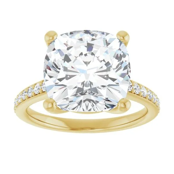 V-End Prong Engagement Ring Image 3 Futer Bros Jewelers York, PA