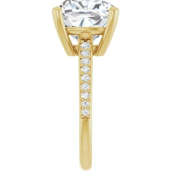 V-End Prong Engagement Ring Image 4 Rox Atlanta Jewelers Decatur, GA