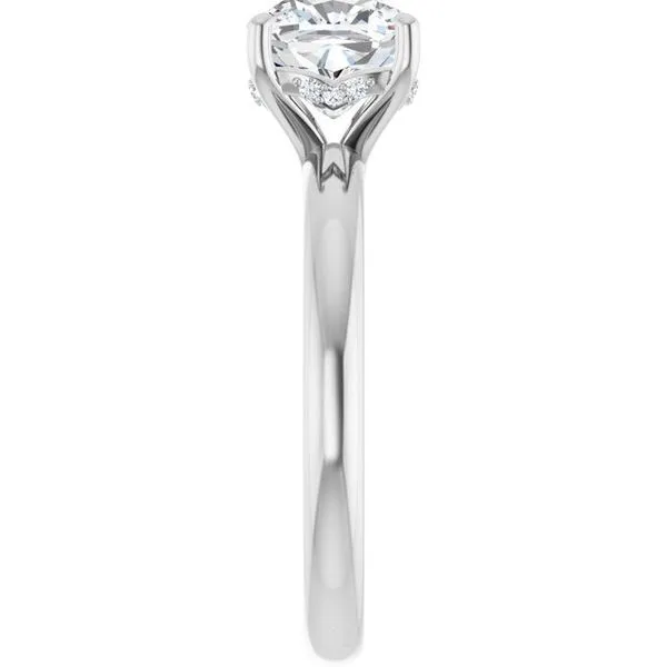 Hidden Halo-Style Engagement Ring Image 4 Raleigh Diamond Fine Jewelry Raleigh, NC