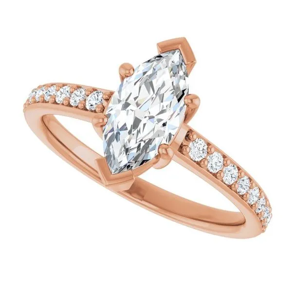 V-End Prong Engagement Ring Image 5 Rox Atlanta Jewelers Decatur, GA