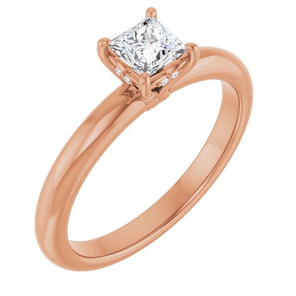Hidden Halo-Style Engagement Ring