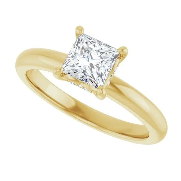 Hidden Halo-Style Engagement Ring Image 5 Raleigh Diamond Fine Jewelry Raleigh, NC