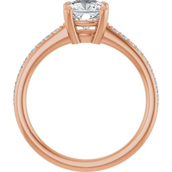 V-End Prong Engagement Ring Image 2 Rox Atlanta Jewelers Decatur, GA