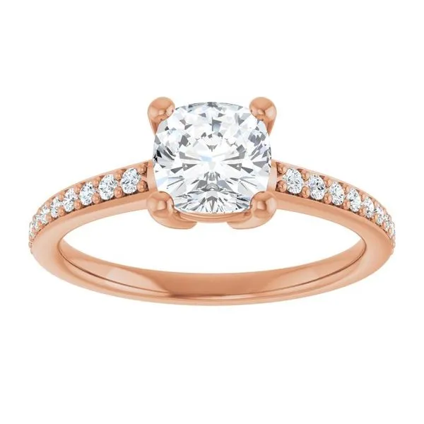 V-End Prong Engagement Ring Image 3 Rox Atlanta Jewelers Decatur, GA