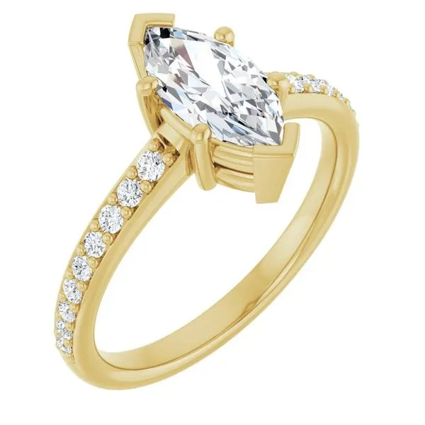 V-End Prong Engagement Ring Futer Bros Jewelers York, PA