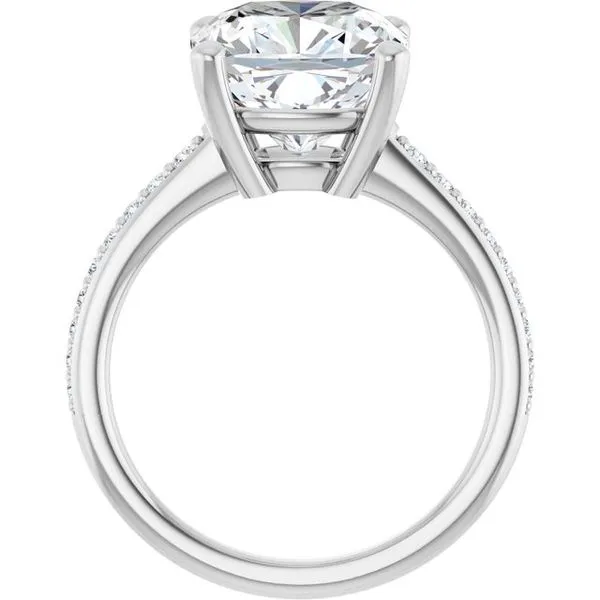 V-End Prong Engagement Ring Image 2 Futer Bros Jewelers York, PA
