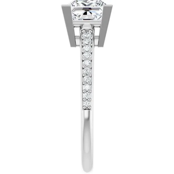 V-End Prong Engagement Ring Image 4 Banks Jewelers Burnsville, NC