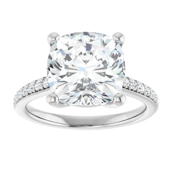 V-End Prong Engagement Ring Image 3 Futer Bros Jewelers York, PA