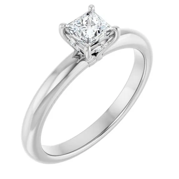 Hidden Halo-Style Engagement Ring