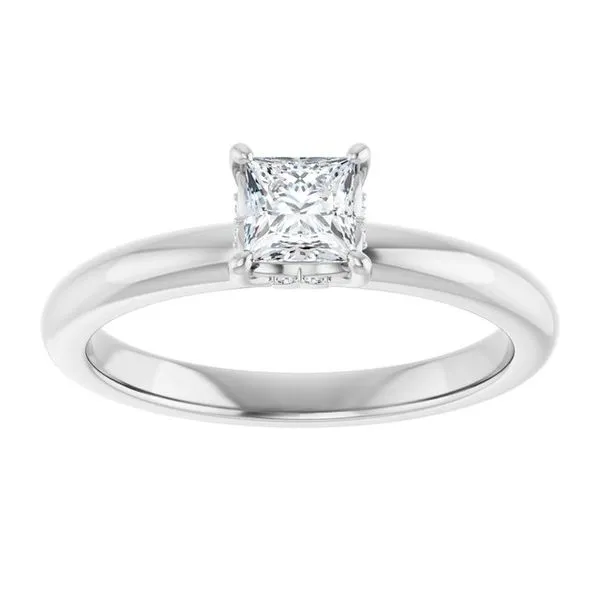 Hidden Halo-Style Engagement Ring Image 3 Raleigh Diamond Fine Jewelry Raleigh, NC