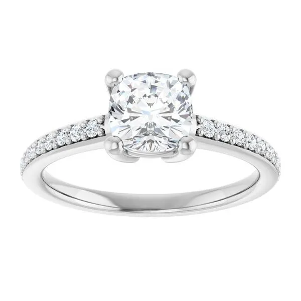 V-End Prong Engagement Ring Image 3 Futer Bros Jewelers York, PA