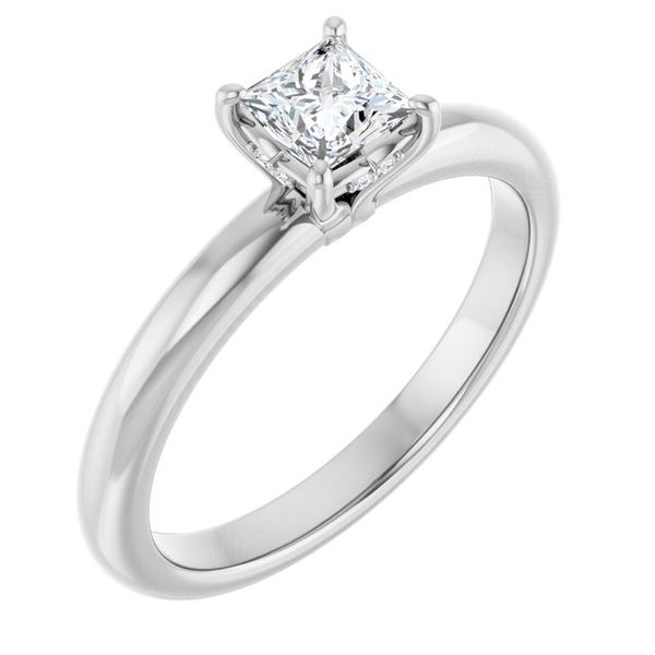 Hidden Halo-Style Engagement Ring