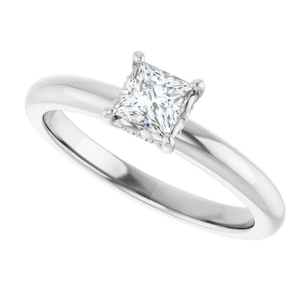 Hidden Halo-Style Engagement Ring Image 5 Raleigh Diamond Fine Jewelry Raleigh, NC