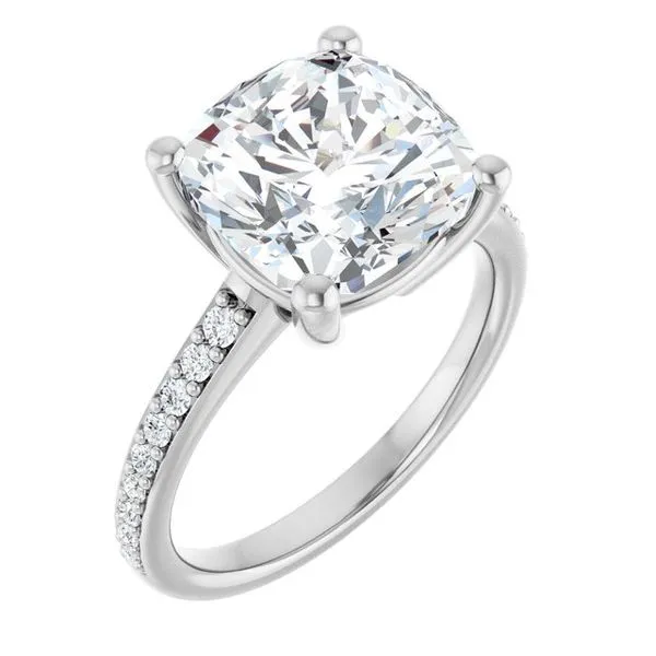 V-End Prong Engagement Ring Rox Atlanta Jewelers Decatur, GA