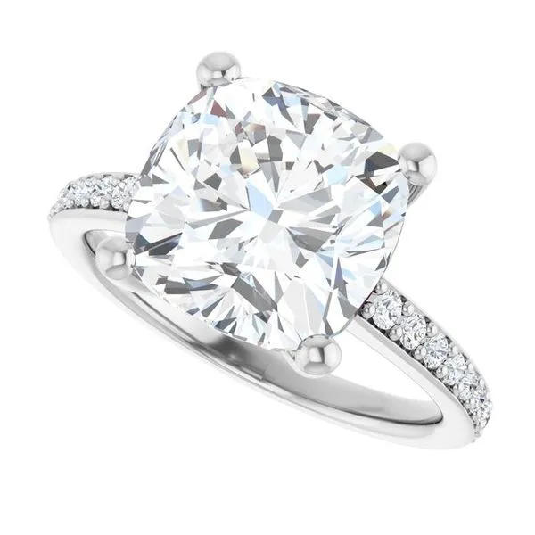 V-End Prong Engagement Ring Image 5 Rox Atlanta Jewelers Decatur, GA