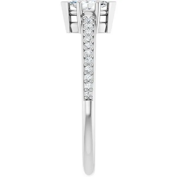 V-End Prong Engagement Ring Image 4 Rox Atlanta Jewelers Decatur, GA