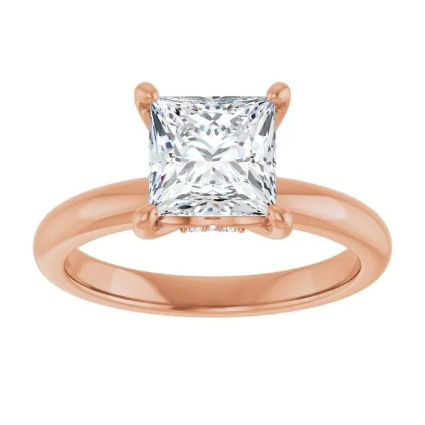 Hidden Halo-Style Engagement Ring Image 3 Raleigh Diamond Fine Jewelry Raleigh, NC