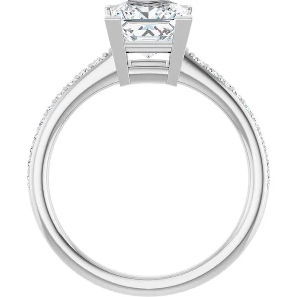 V-End Prong Engagement Ring Image 2 Witt's Jewelry Wayne, NE