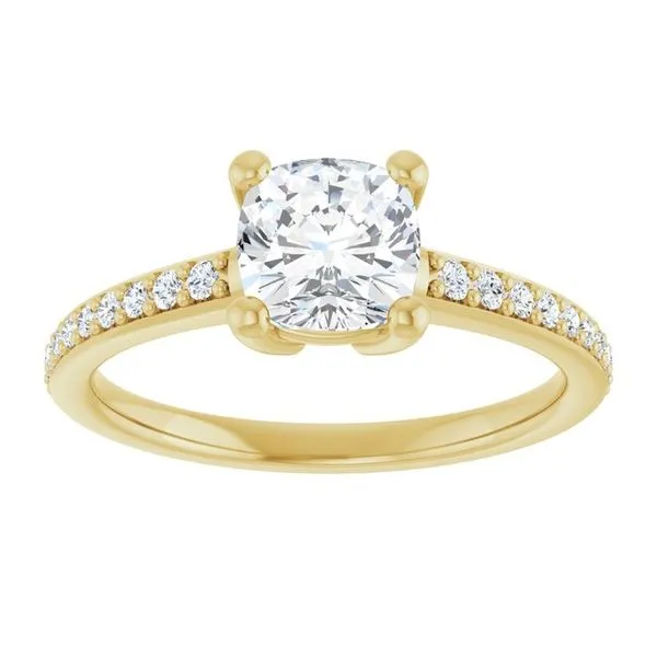V-End Prong Engagement Ring Image 3 Rox Atlanta Jewelers Decatur, GA