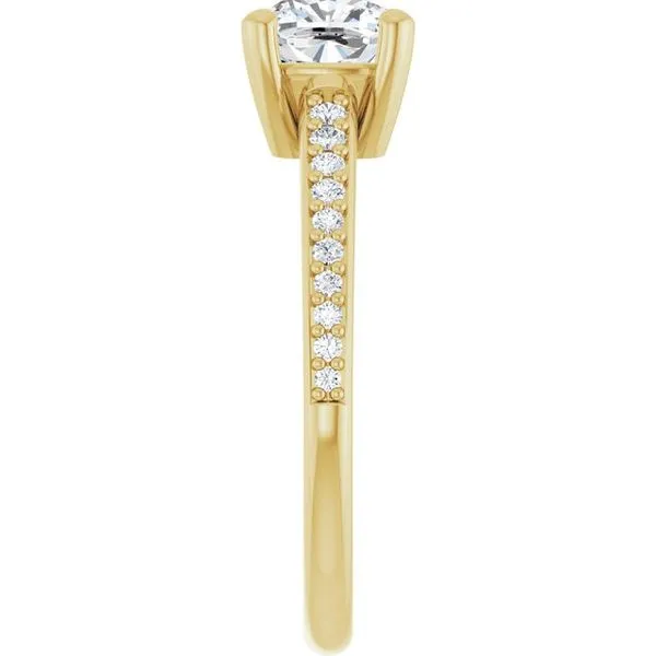 V-End Prong Engagement Ring Image 4 Rox Atlanta Jewelers Decatur, GA