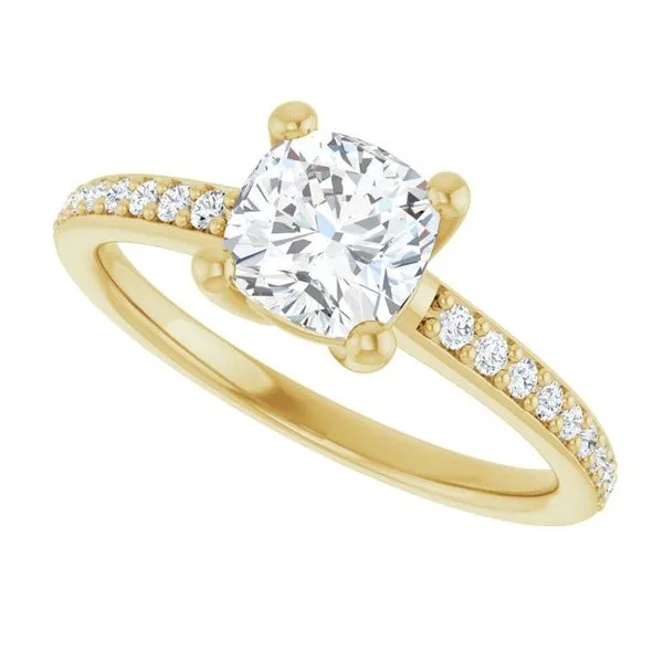 V-End Prong Engagement Ring Image 5 Rox Atlanta Jewelers Decatur, GA