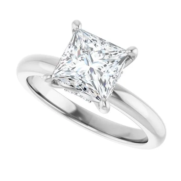 Hidden Halo-Style Engagement Ring Image 5 Raleigh Diamond Fine Jewelry Raleigh, NC