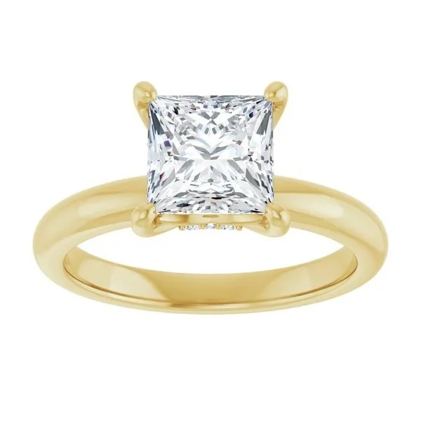 Hidden Halo-Style Engagement Ring Image 3 Raleigh Diamond Fine Jewelry Raleigh, NC