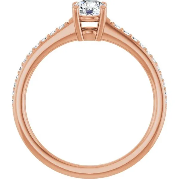 V-End Prong Engagement Ring Image 2 Futer Bros Jewelers York, PA