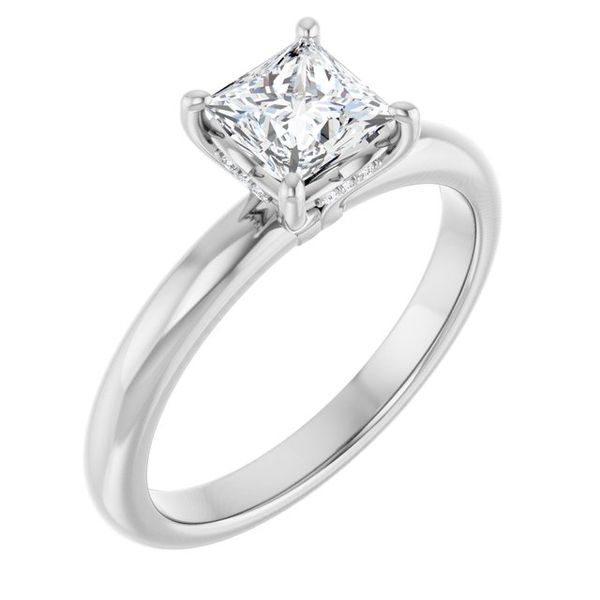 Hidden Halo-Style Engagement Ring