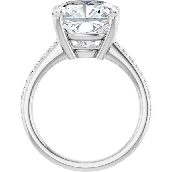 V-End Prong Engagement Ring Image 2 Rox Atlanta Jewelers Decatur, GA