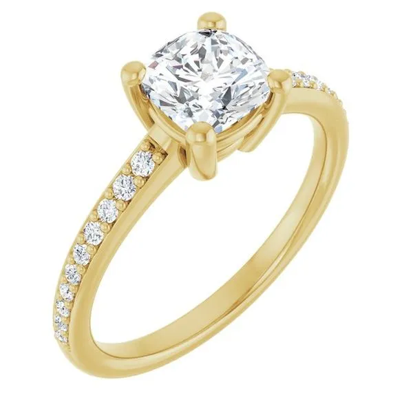 V-End Prong Engagement Ring Rox Atlanta Jewelers Decatur, GA