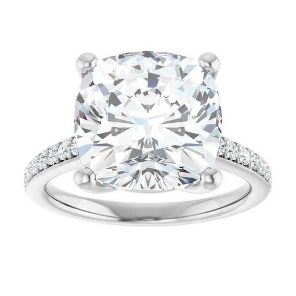V-End Prong Engagement Ring Image 3 Rox Atlanta Jewelers Decatur, GA