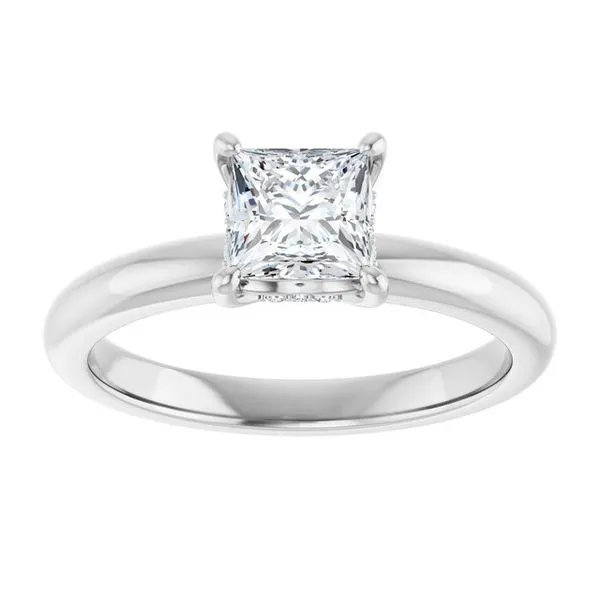 Hidden Halo-Style Engagement Ring Image 3 Raleigh Diamond Fine Jewelry Raleigh, NC