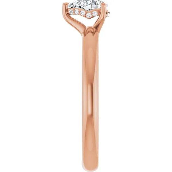 Hidden Halo-Style Engagement Ring Image 4 Raleigh Diamond Fine Jewelry Raleigh, NC