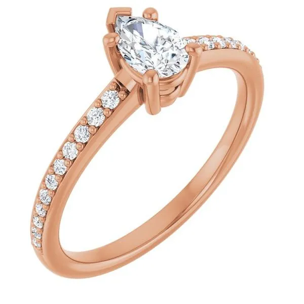 V-End Prong Engagement Ring Rox Atlanta Jewelers Decatur, GA